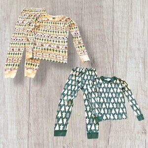 Bundle: 2 Pairs 6-7 Hanna Andersson Holiday Pajama Sets